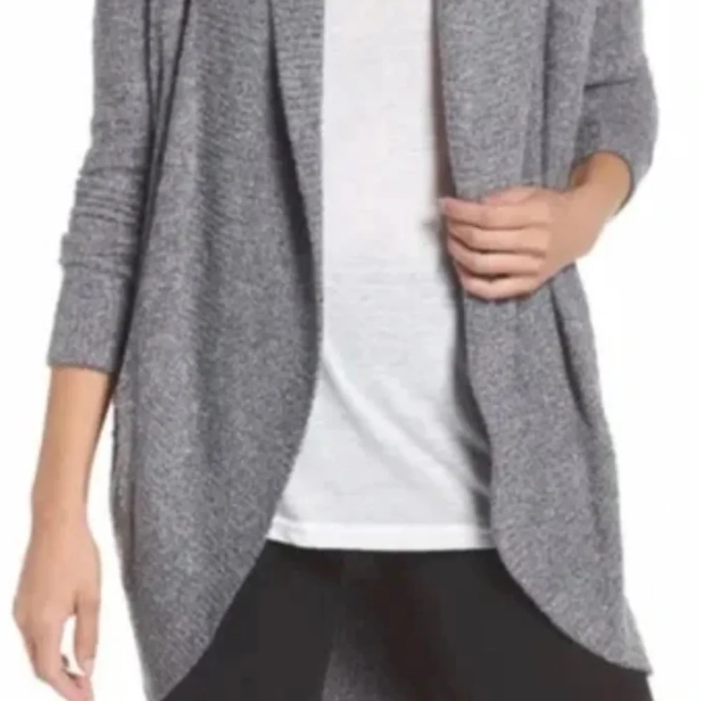 Barefoot Dreams Circle Cardigan Pacific Blue Silver Heather size XS/S - Picture 4 of 5